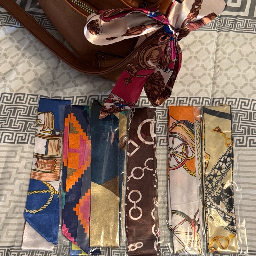 Bag scarves or hairbands - assorted Qty10 - Picture 3 of 6
